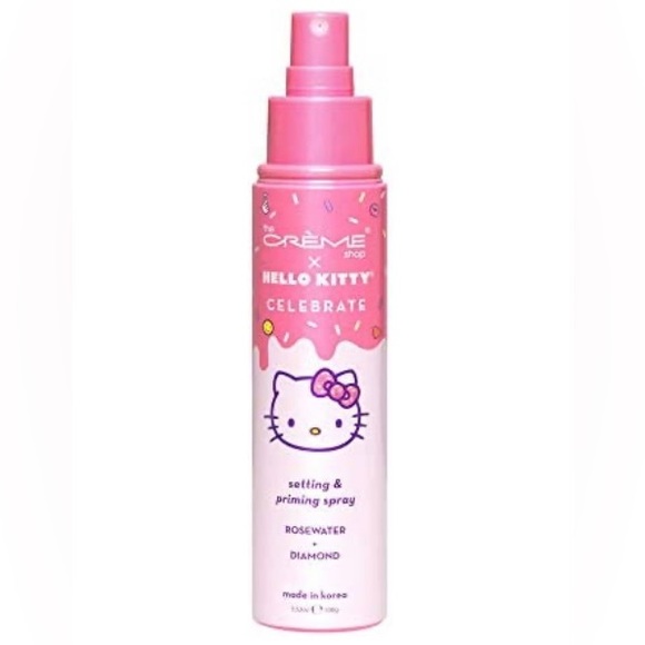 Hello Kitty Setting and Priming Spray Rose Water and Diamond X The Creme Shop - Picture 3 of 9